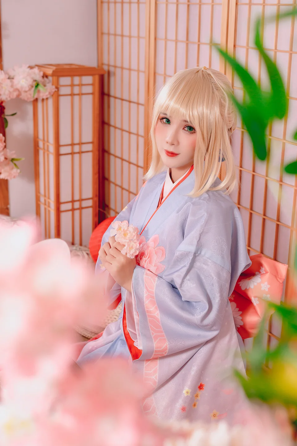 Pyon_Lay - Saber Kimono [34P,1V-220MB] tg@simisebaisi 【丝足阁】029.webp